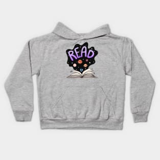 Read Outer Space Book Kids Hoodie